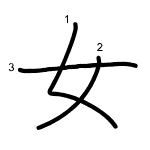 kanji - mulher